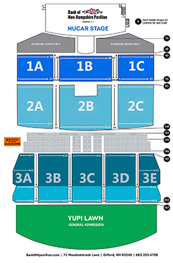 BankNH Pavilion :: Seating Chart